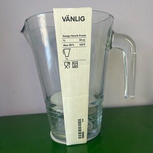 New IKEA Vanlig Glass Pitcher by Henrik Preutz
